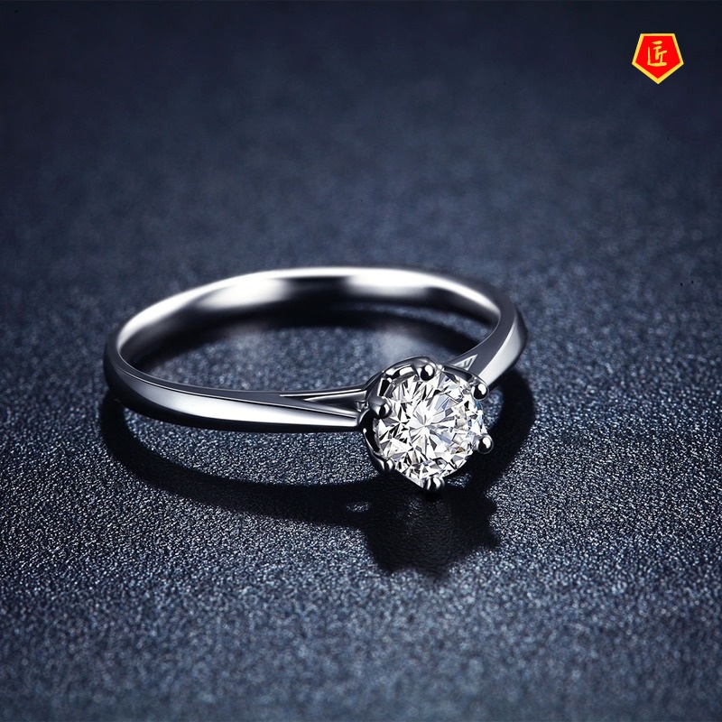 [Ready Stock]Korean Simple Personalized Inlaid Diamond Ring