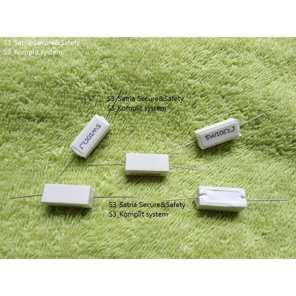 R5W 5W10RJ Kapur 5 W watt 10R Resistor 5W 5W10R 10 R