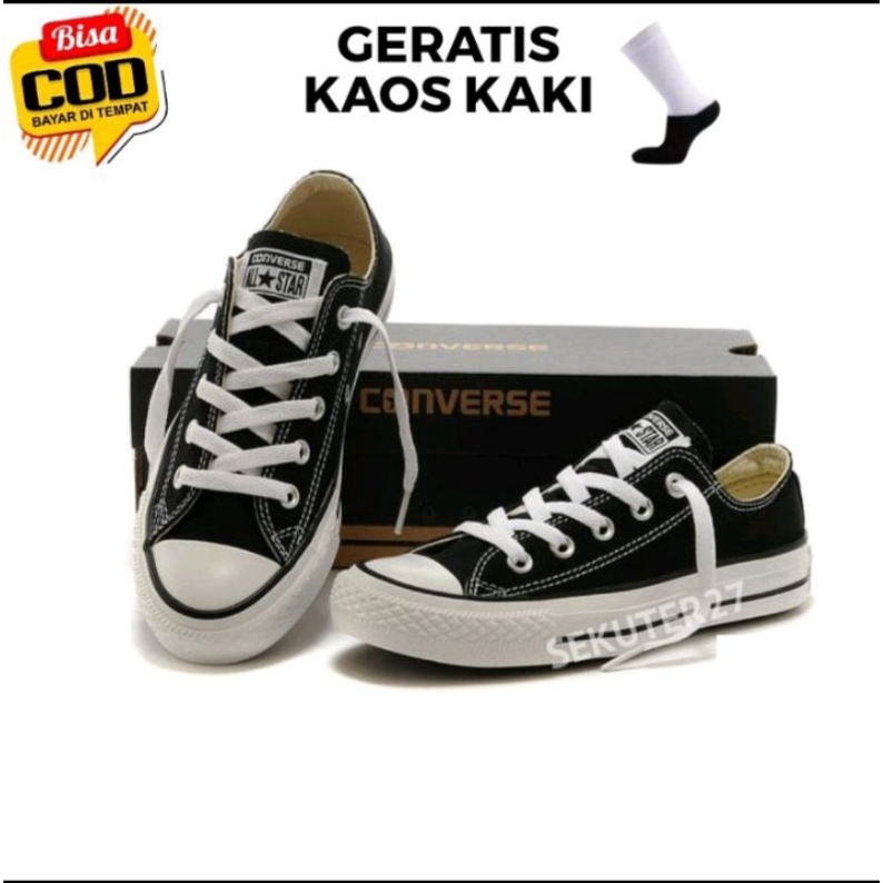 Sepatu All⭐Starr Pria/Wanita Gratis Kaos Kaki Beli 2 Ongkir 1 Ready Size 35-44