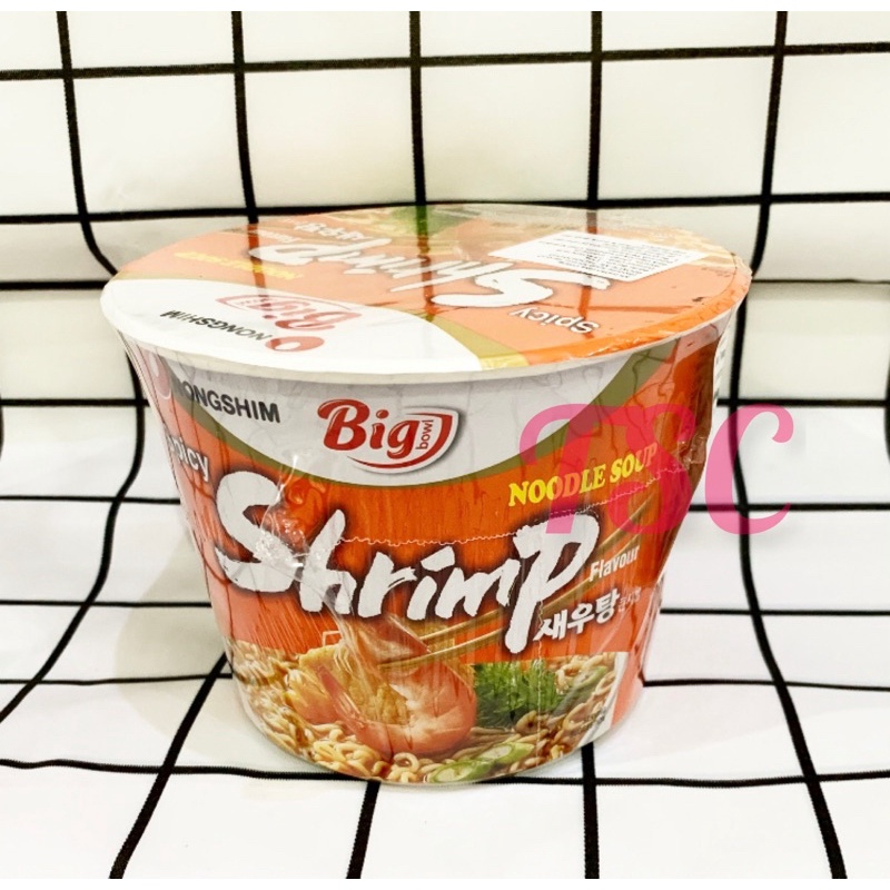 

Nongshim Big Shrimp Noodle Ramen Cup 115gr Nongshim Big Bowl Noodle Soup Shrimp Flavour