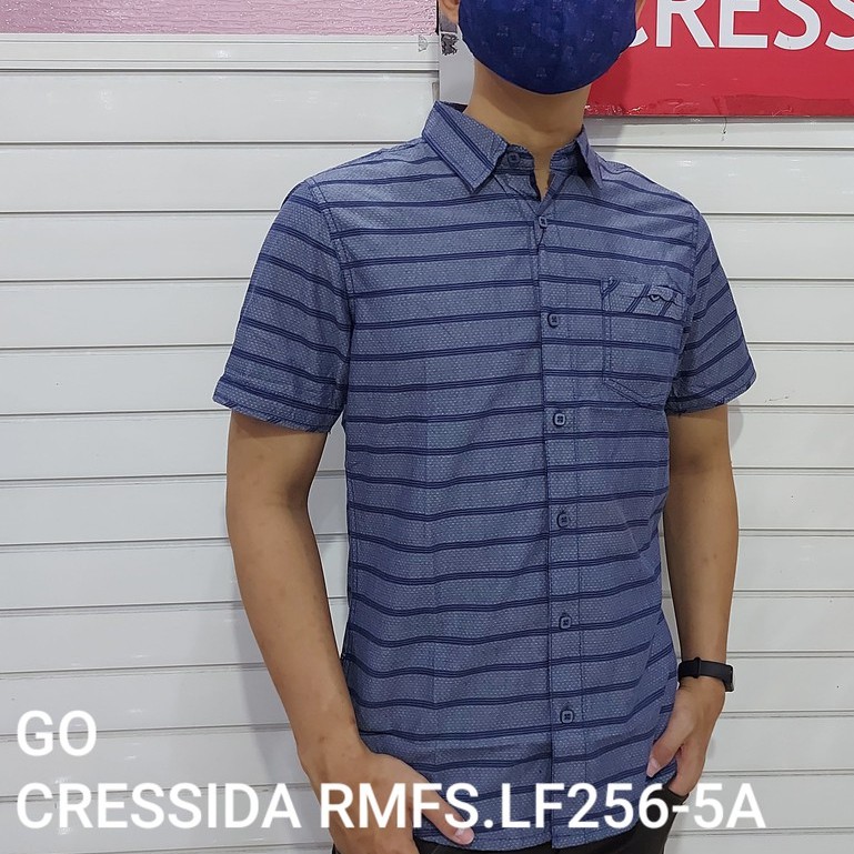 gof CRESSIDA KEMEJA PRIA SLIMFIT Kemeja Casual Kemeja Lengan Pendek