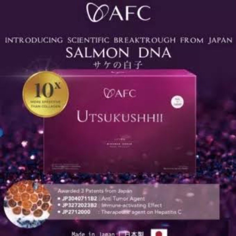 Utsukushii salmon DNA Original AFC ecer satuan sachet