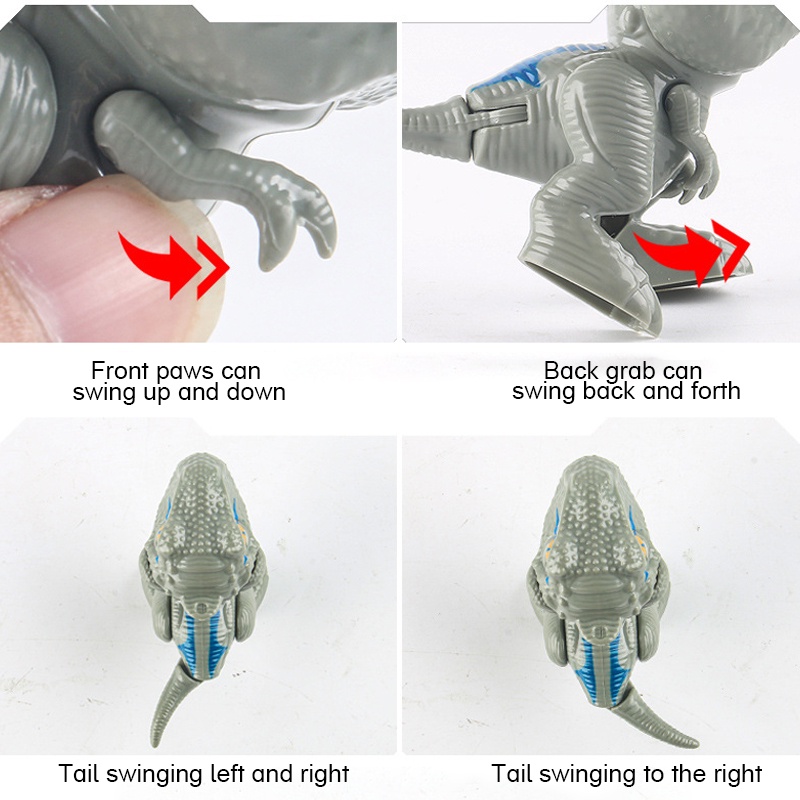 Jari Menggigit Mainan Dinosaurus Jurassic Park Dinosaurus Lucu T-Rex Anak-anak Anak Laki-laki Mainan Kecil Hadiah Ulang Tahun