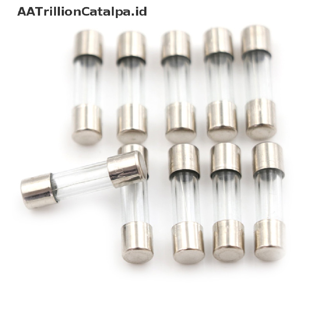 10 Pcs Tabung Kaca Fuse Ukuran 5mm x 20mm 1.6A T1.6A 250V 1.6A