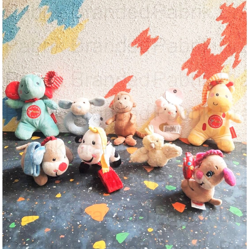 pabrik branded j3llycat Marks&Spencer fisher price jemini Bunny mouse monkey puppy elephant fox bear