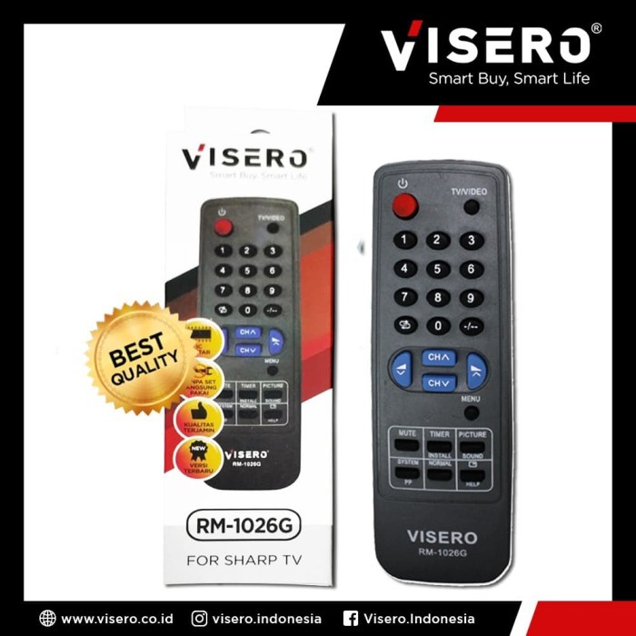 Remot / Remote Multi TV Tabung Sharp Visero (RM-1026G)