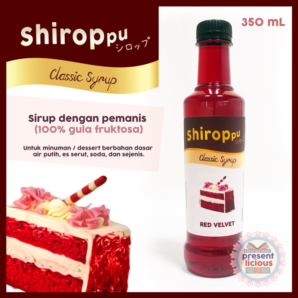 

Red Velvet | Shiroppu Classic Syrup 350 mL | Sirup Manis