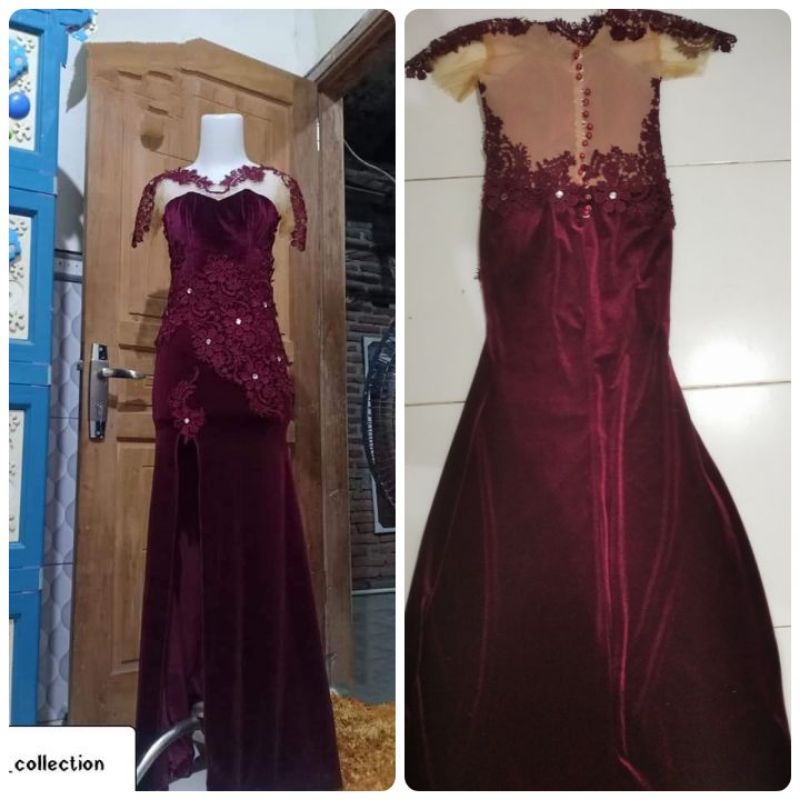 PL pribaadi/ baju penyanyi bahan beludru