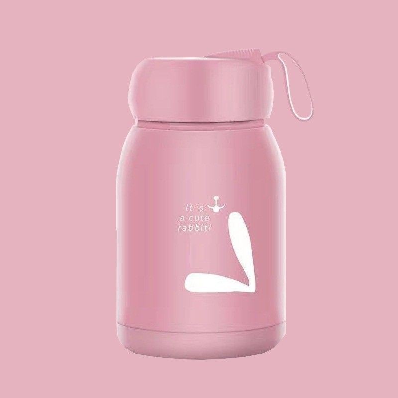 BOTOL KACA RABBIT 330 ml / BOTOL KACA UNIK / BOTOL MINUM KEKINIAN TUMBLER TERMOS