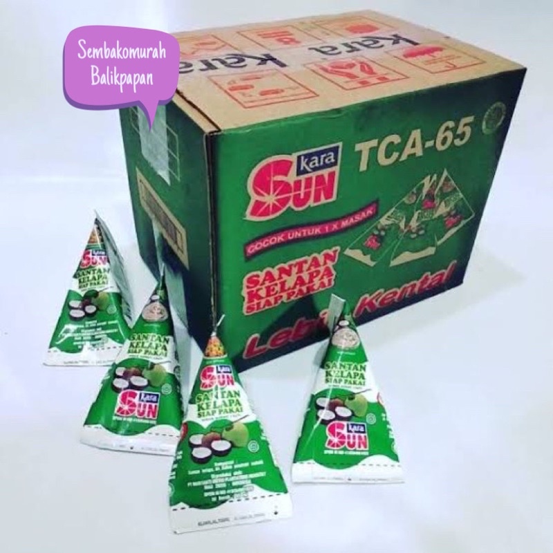 

santan SUN KARA 65ml 1 dus isi 36