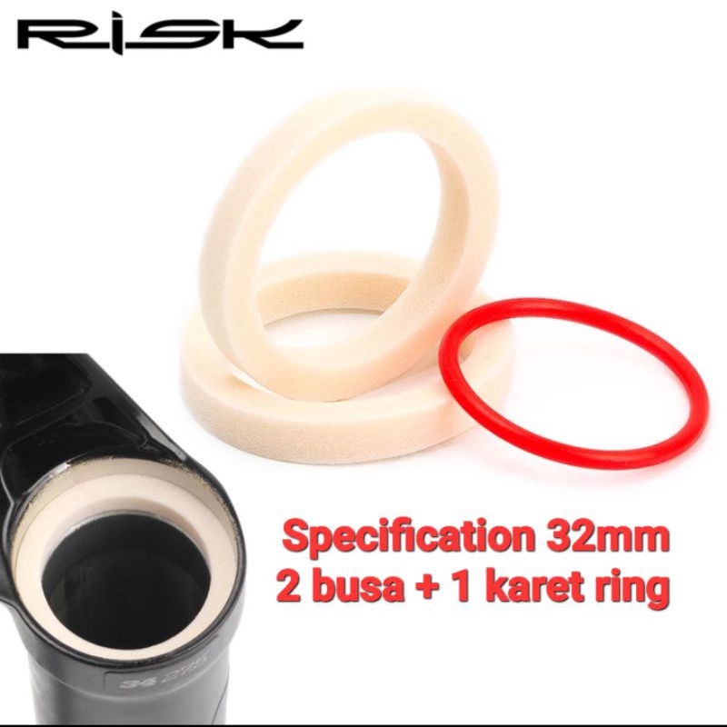 Sponge Foam Seal Fork Depan Sepeda Busa Seal Fork depan Sepeda 32 mm
