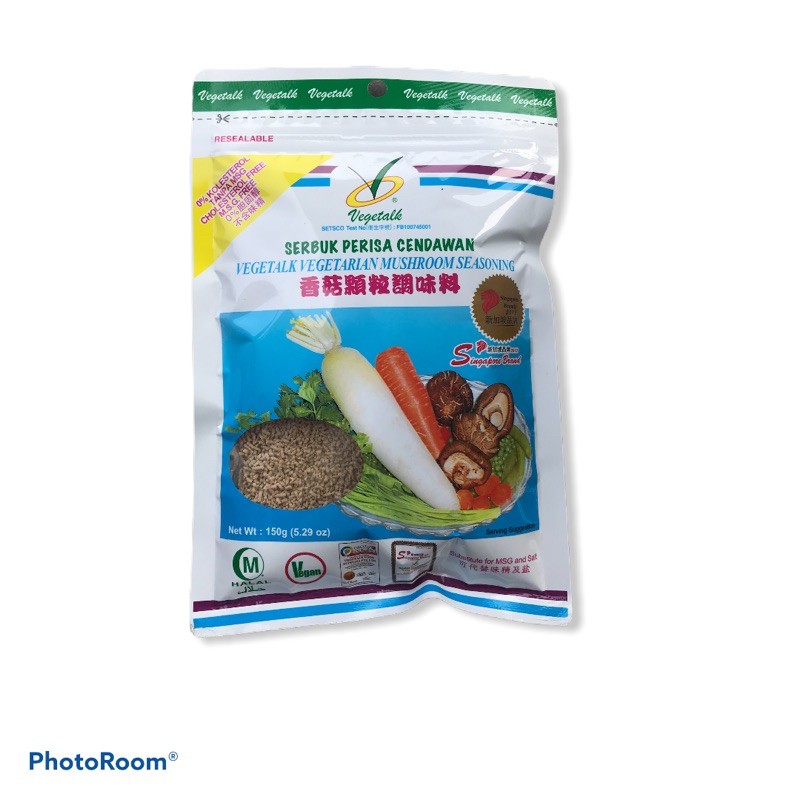 Serbuk Perisa Cendawan VEGETALK VEGETARIAN MUSHROOM SEASONING