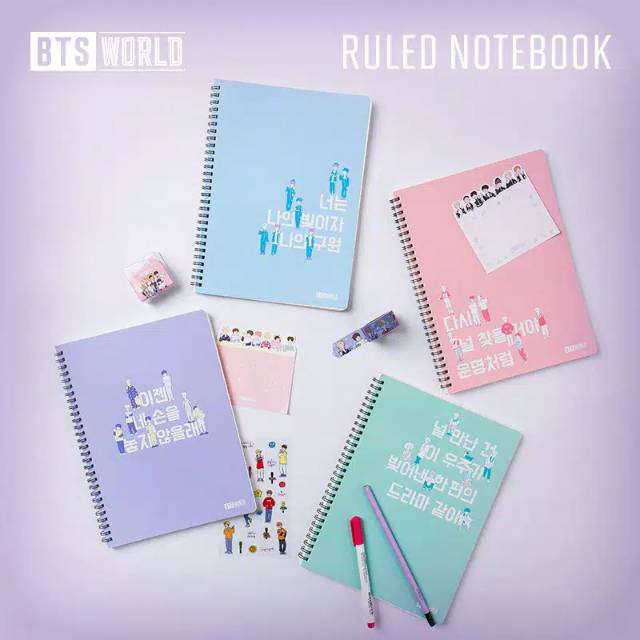 

BTS OFFICIAL WORLD SPRING NOTEBOOK⁣⁣
