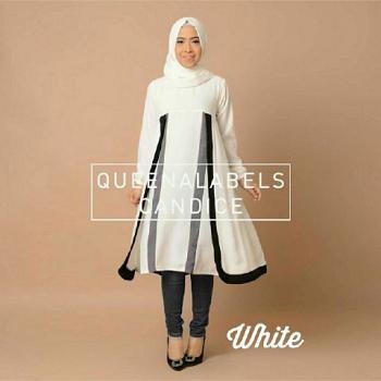 HOPYLOVY SUPER SALE - Set Muslimah Candice (Tunik + Celana + Pashmina)