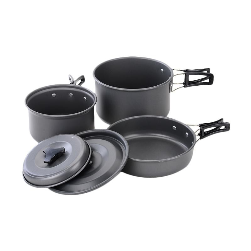 Cookware  - Cooking Set - Panci Masak Camping - Nesting Praktis Ringan Ds 300