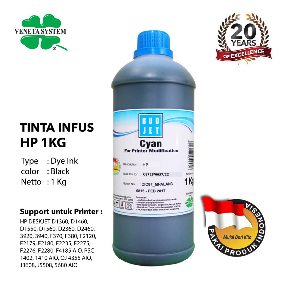 TINTA INFUS UNTUK PRINTER HP 1 KG