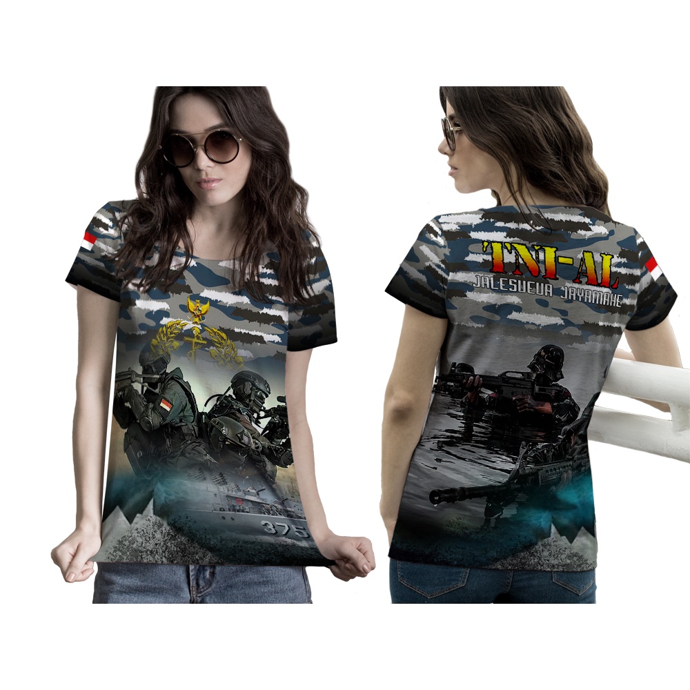 KaosArmy - Kaos TNI AL | Kaos TNI-AL Wanita | Kaos TNI-AL Loreng