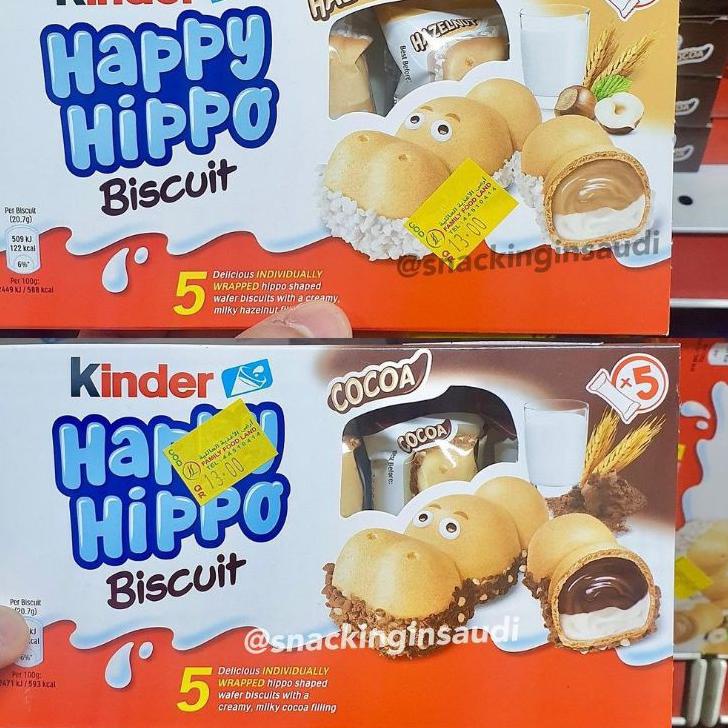 Paket Hemat... Kinder Bueno Happy Hippo Cocoa Chocolate Cream 1 Pcs / 5Pcs HALAL