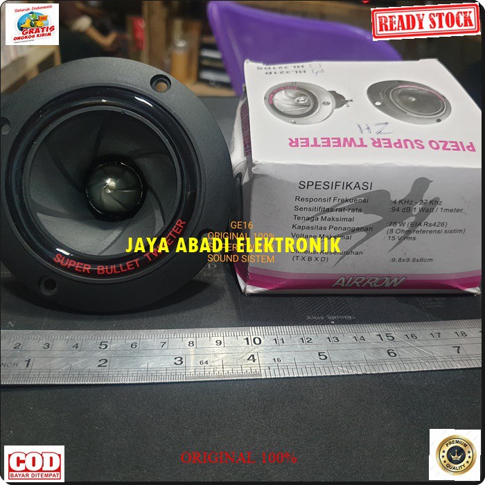 G16 original speaker super bullet tweeter twiter piezoo pasif spk mini sound system sistem suara audio musik super treble mobil car suround magnet kualitas bagus surround tambahan suara vokal vocal coil booster G16 Harga satuan BISA DIGUNAKAN SEGALA JENIS