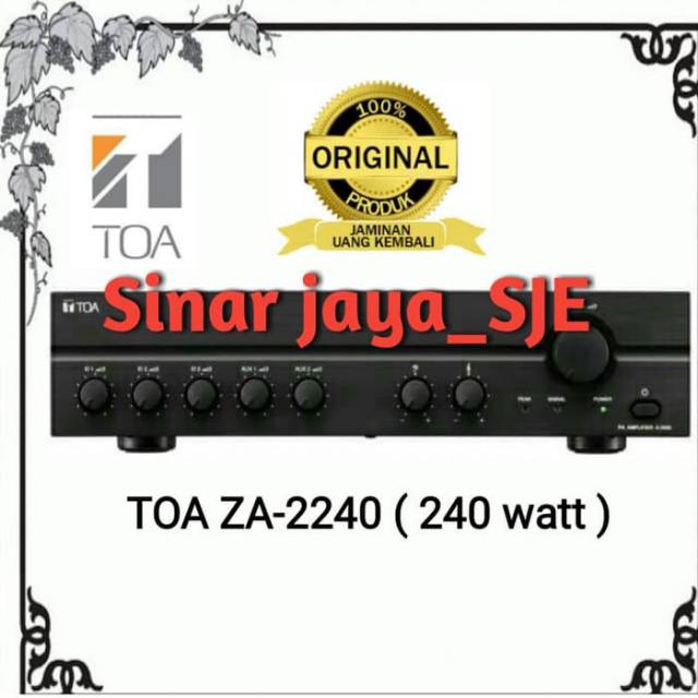 Ampli TOA ZA 2240 ( 240 watt ) power amplifier ZA 2240 [ ORIGINAL PRODUCT ]
