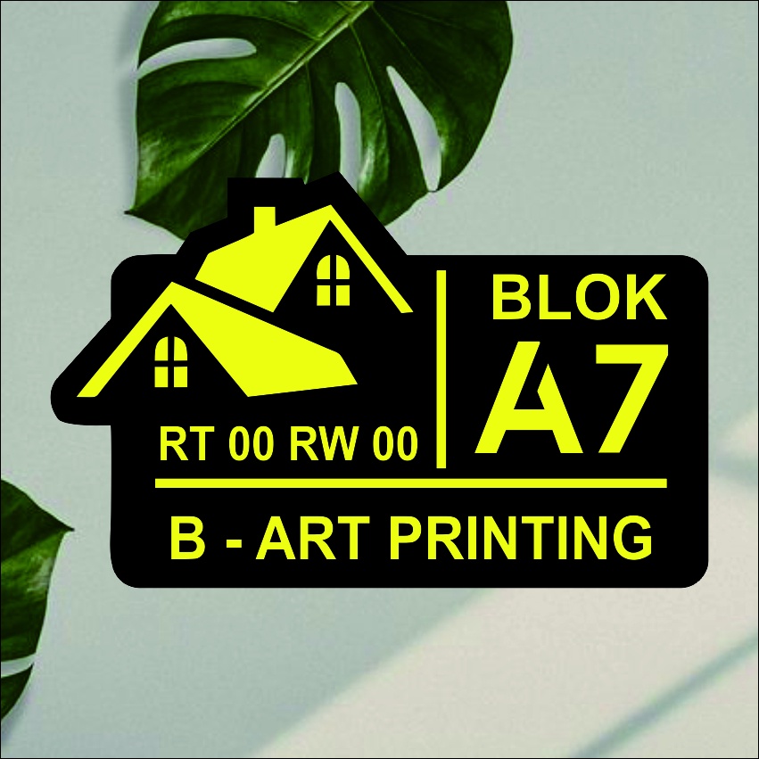 CUSTOM NOMOR RUMAH AKRILIK  30X19 CM/ ACRYLIC / PAPAN NOMER RUMAH MINIMALIS NOMOR VILLA NOMOR PERUMAHAN KOST