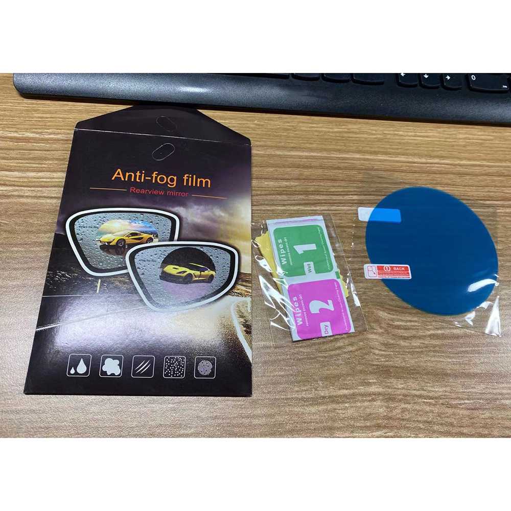 Stiker Spion Mobil Anti Air Anti Embun Kaca Mobil / Pelindung Kaca Spion Mobil Film Anti Fog Rainproof 2PCS ukuran 95x135mm dan 95x95mm / Sticker Pelindung Anti Kabut Buram Kaca Depan Mobil Visor / Anti Fog Kaca Film Spion Mobil / Stiker Anti Silau Murah