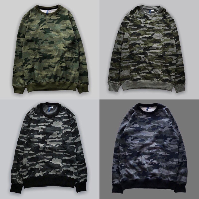 Crewneck H&M Divided Camo Original
