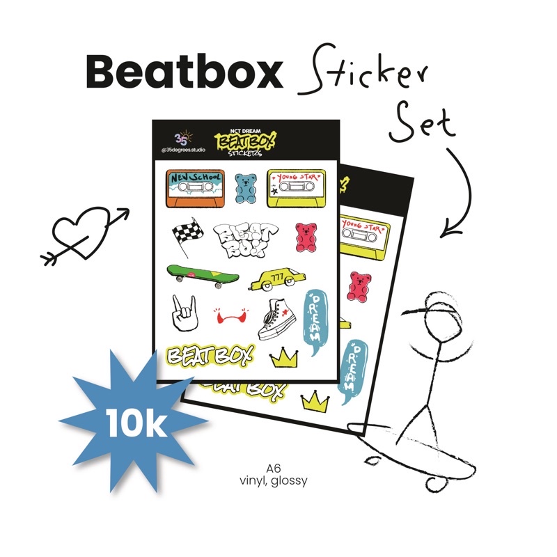 

Beatbox sticker set