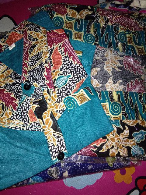 Qnunbatik Batik Keluarga Gamis Muslim Wanita Sedona Parang