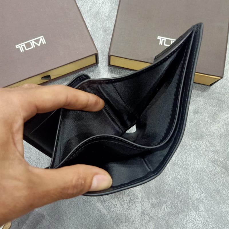 Dompet Tumi Leather Dompet Lipat Pria Kulit Asli Premium Quality