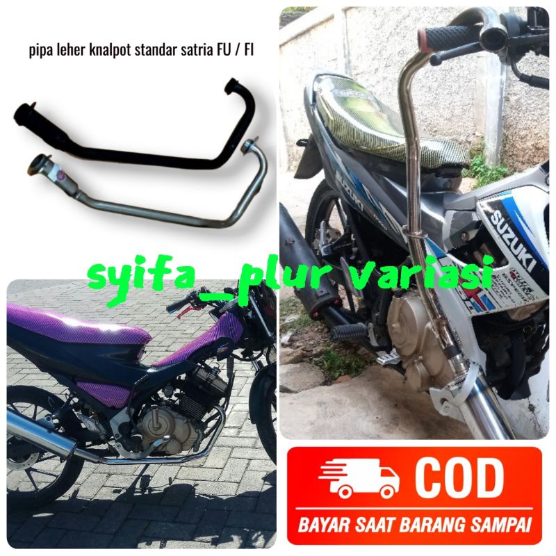 Pipa leher knalpot standar original suzuki satria fu karbu