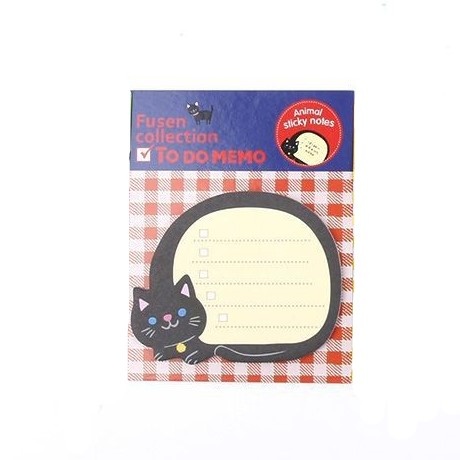 COD - S636 Tempelan Kertas Catatan Memo Note Karakter Animal Lucu Unik / Sticky Notes Karakter Animal-Kucing