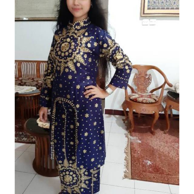 Gamis songket palembang dan motif jupri palembang