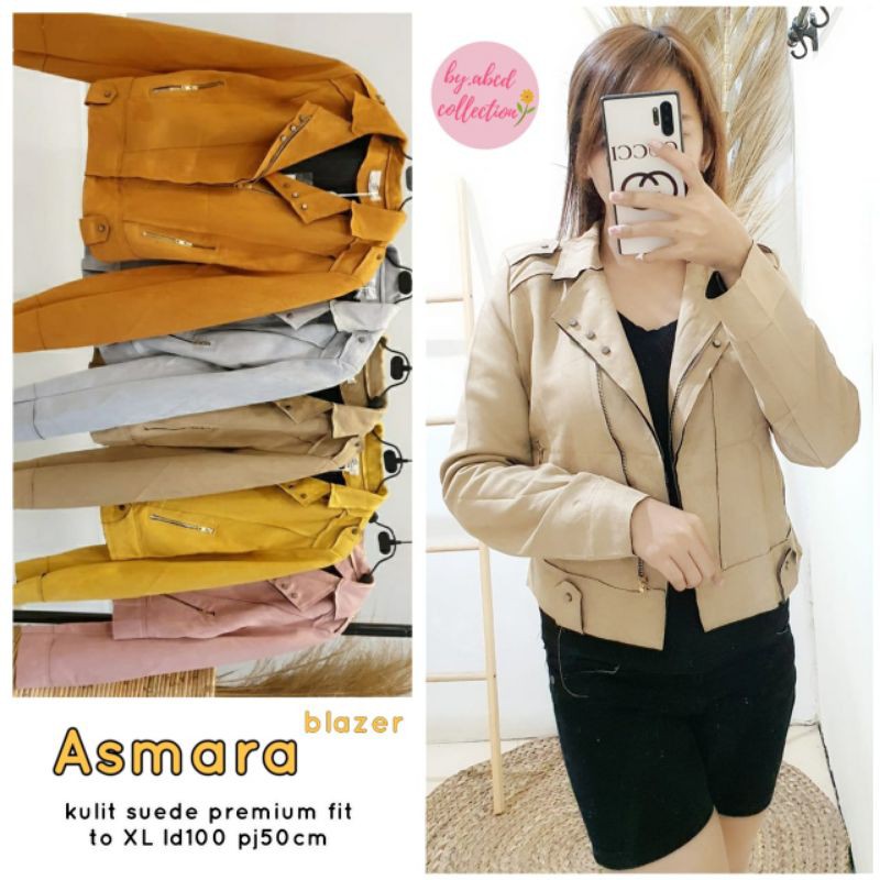 asmara blazer/blazer wanita jaket import suede premium
