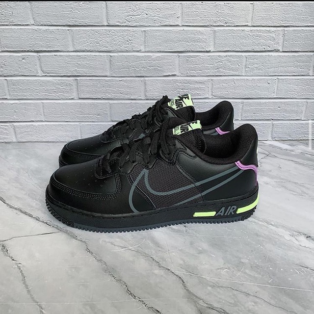 air force 1 low react black