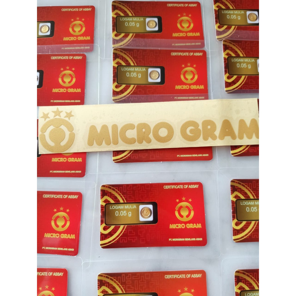 MICROGRAM Logam Mulia Emas Murni 0.05 Gram