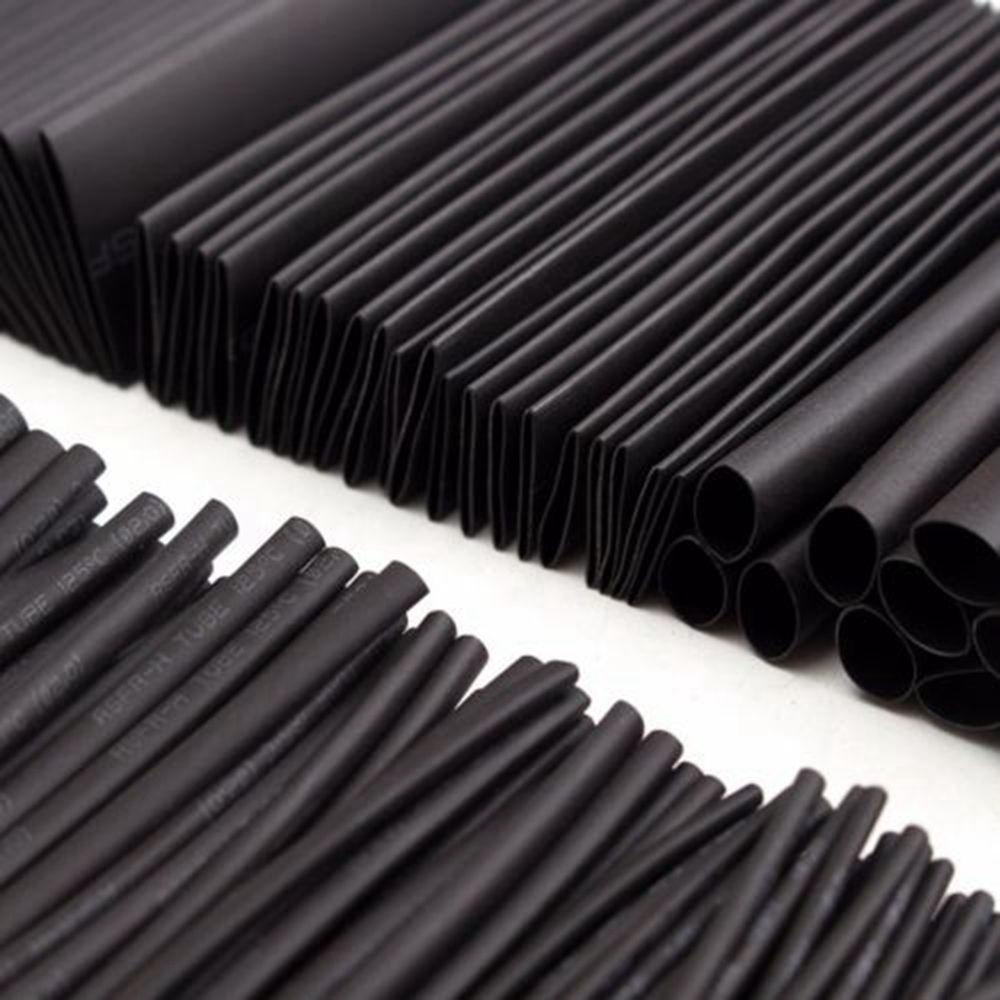 Solighter 5M Heat Shrink Tube weatherproof Warna Hitam Alat Tangan Kombinasi Tubing Kawat