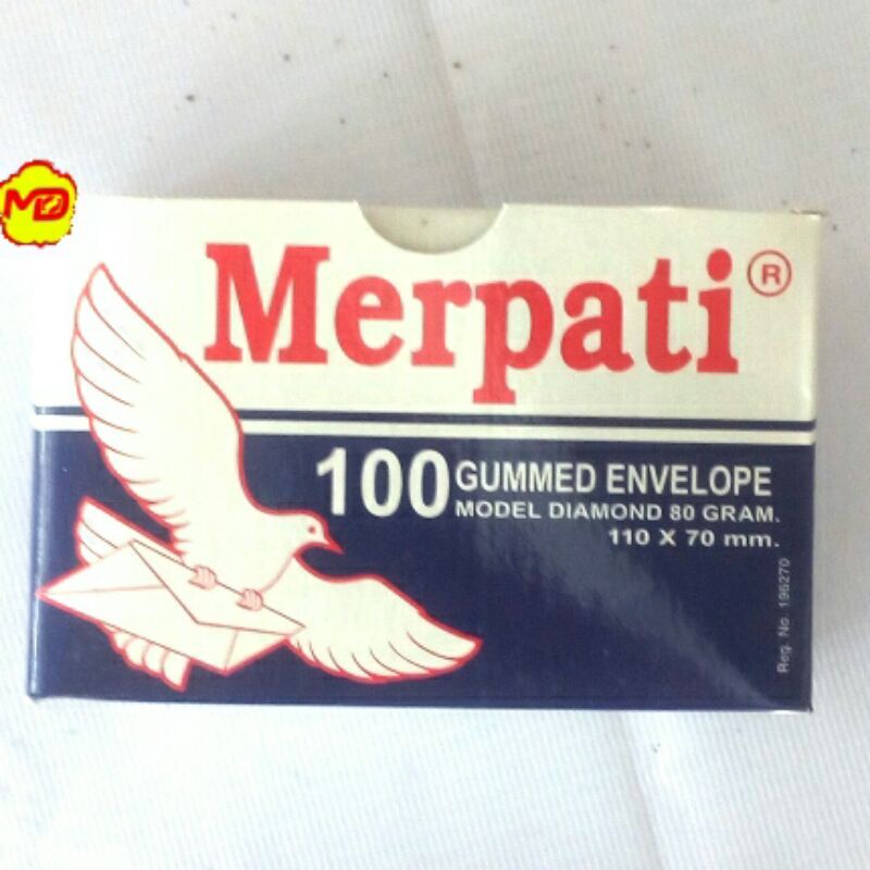 

Amplop Kecil Putih Merpati ukuran 110x70 mm isi 100 lembar
