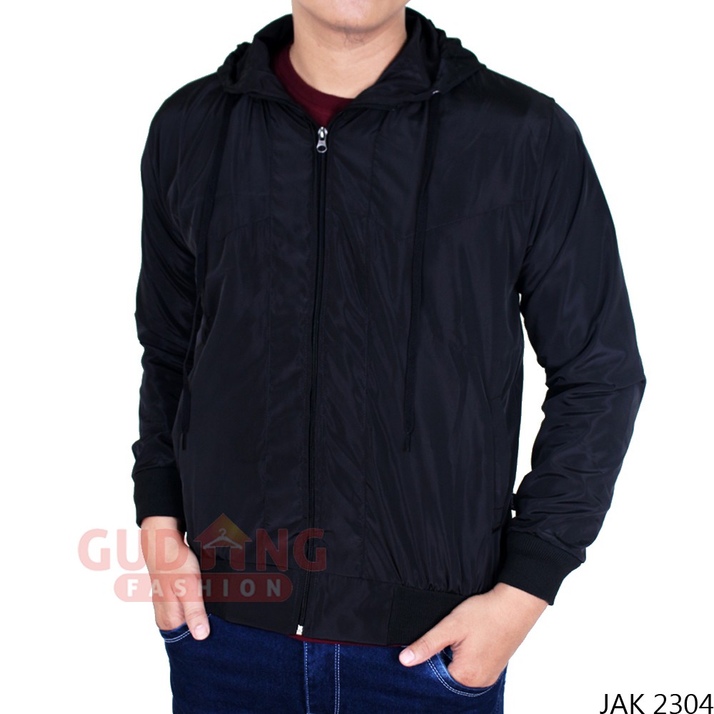 Jaket Parasut Keren Distro Pria Parasut Mayer Model Hoodie - JAK 2304