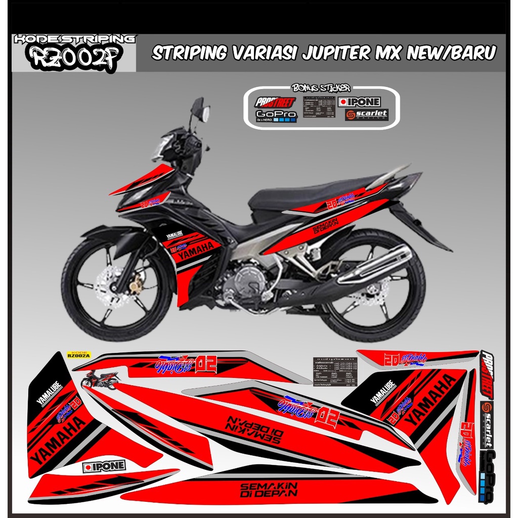stryping jupiter mx new/decal jupiter mx new/stiker variasi jupiter mx new