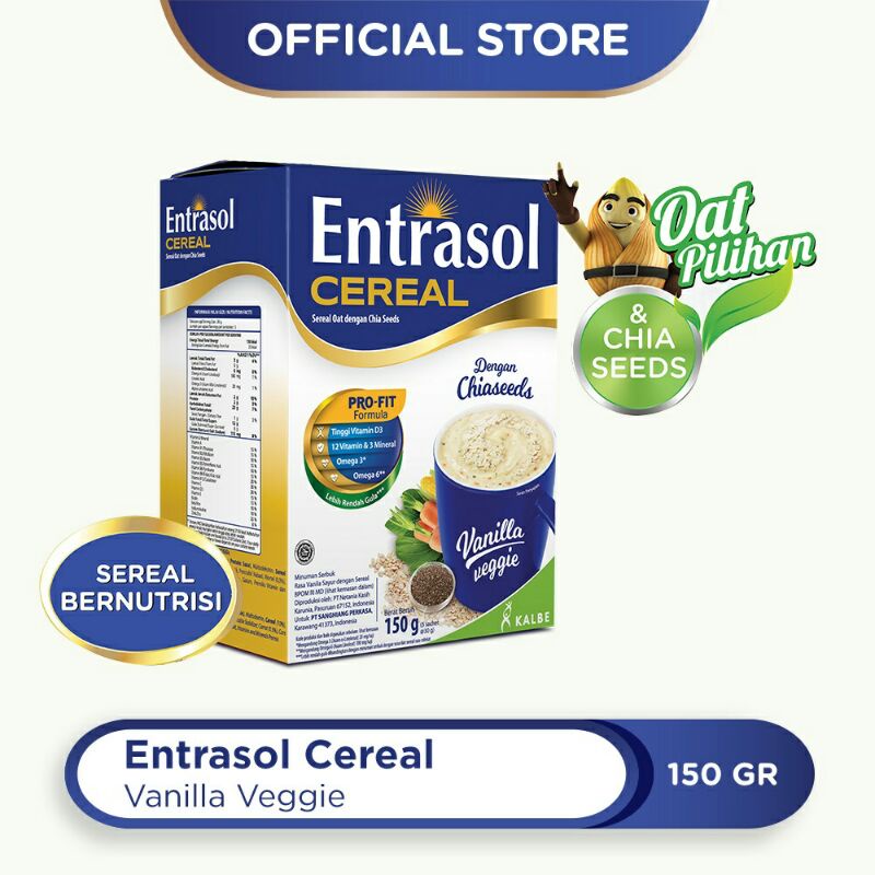 

entrasol cereal veggie vanilla 150gr .
