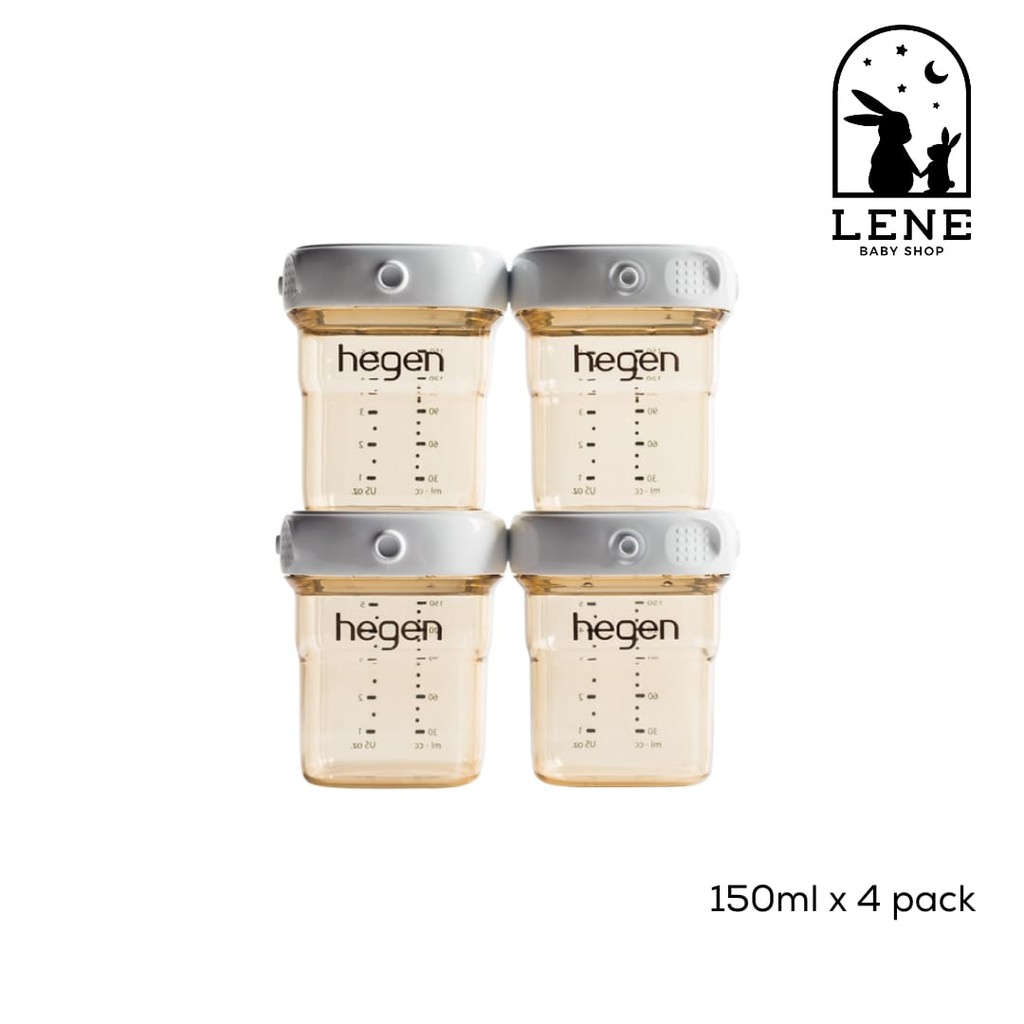 Hegen Breast Milk Storage PPSU 150ML - 4 pack Wadah MPASI