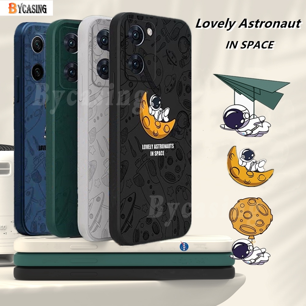 Casing Silikon Samsung A03S A03 A02S A21S A12 A11 A10 A20S A30 A50 M11 A52 A52S A13 A23 A33 A53 A73 Motif Astronot