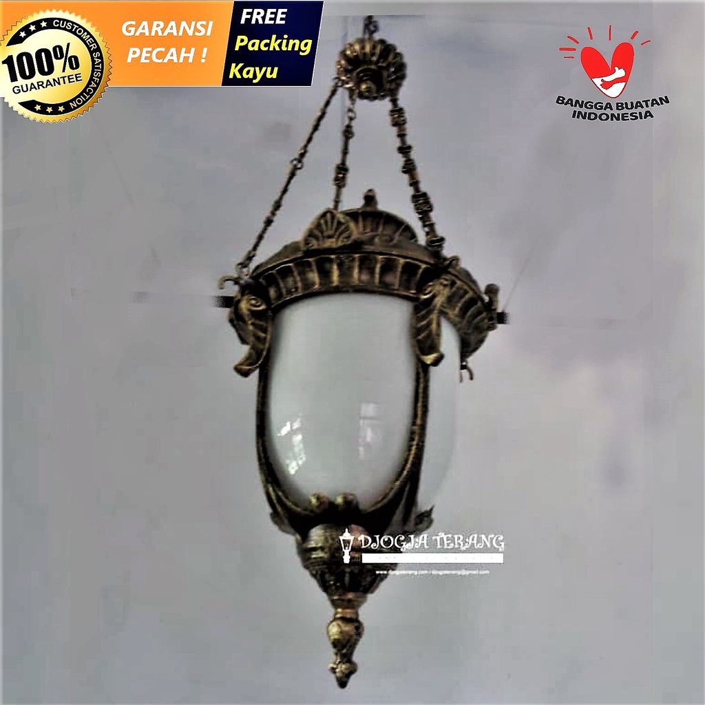 Lampu Gantung Hias Ruang Tamu Teras Cafe Klasik Antik Gaya Mangkunegaran