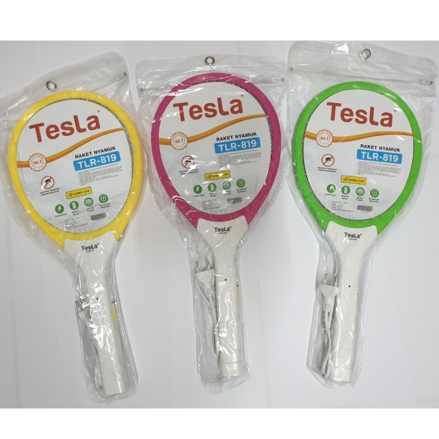 RAKET NYAMUK TESLA TLR-819 RECHARGEABLE KABEL CAS PEMBASMI NYAMUK MULTIFUNGSI