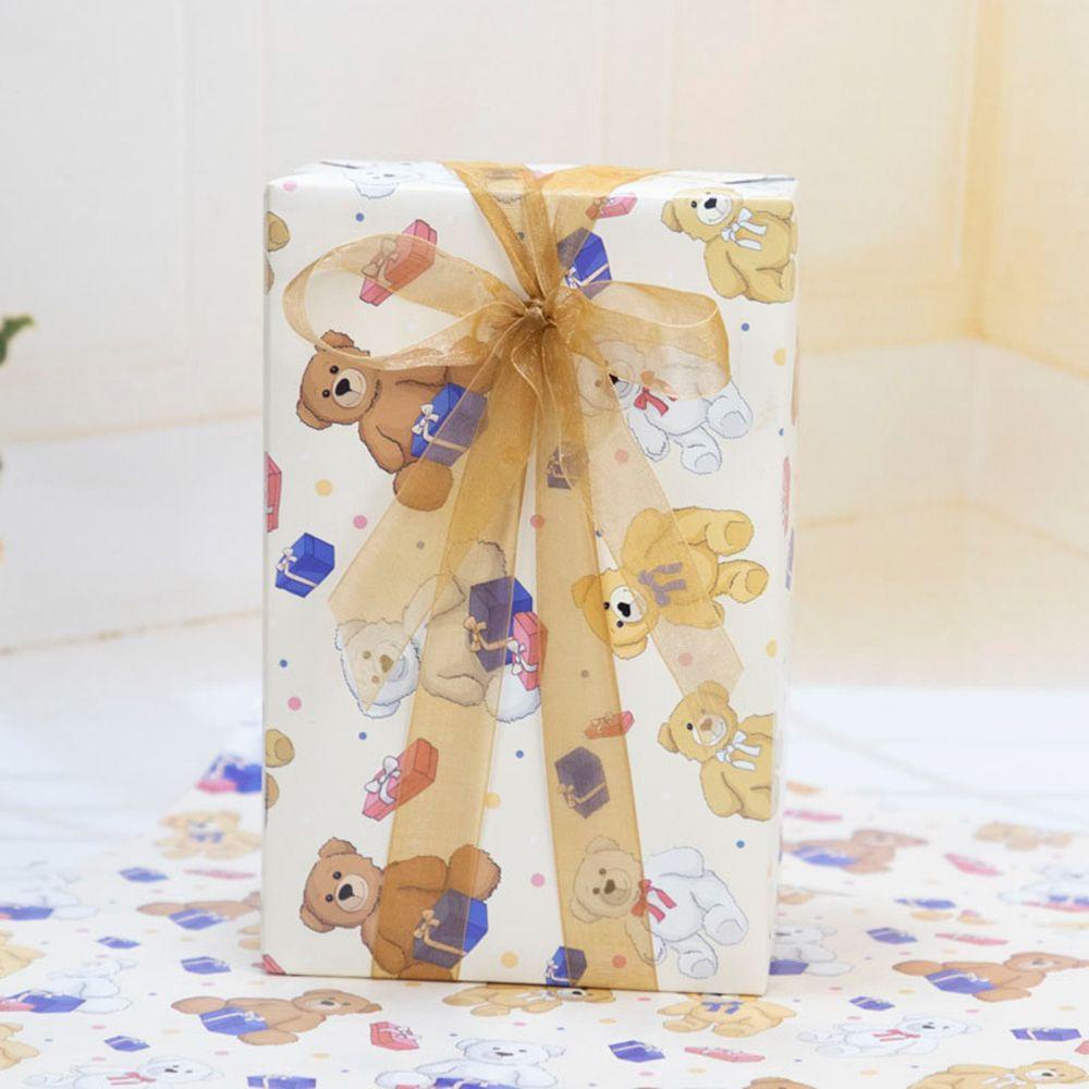 Solighter 5pcs 74x51cm Wrapping Paper Universal Lucu Kartun Dilapis Kertas Kekinian Box Packing