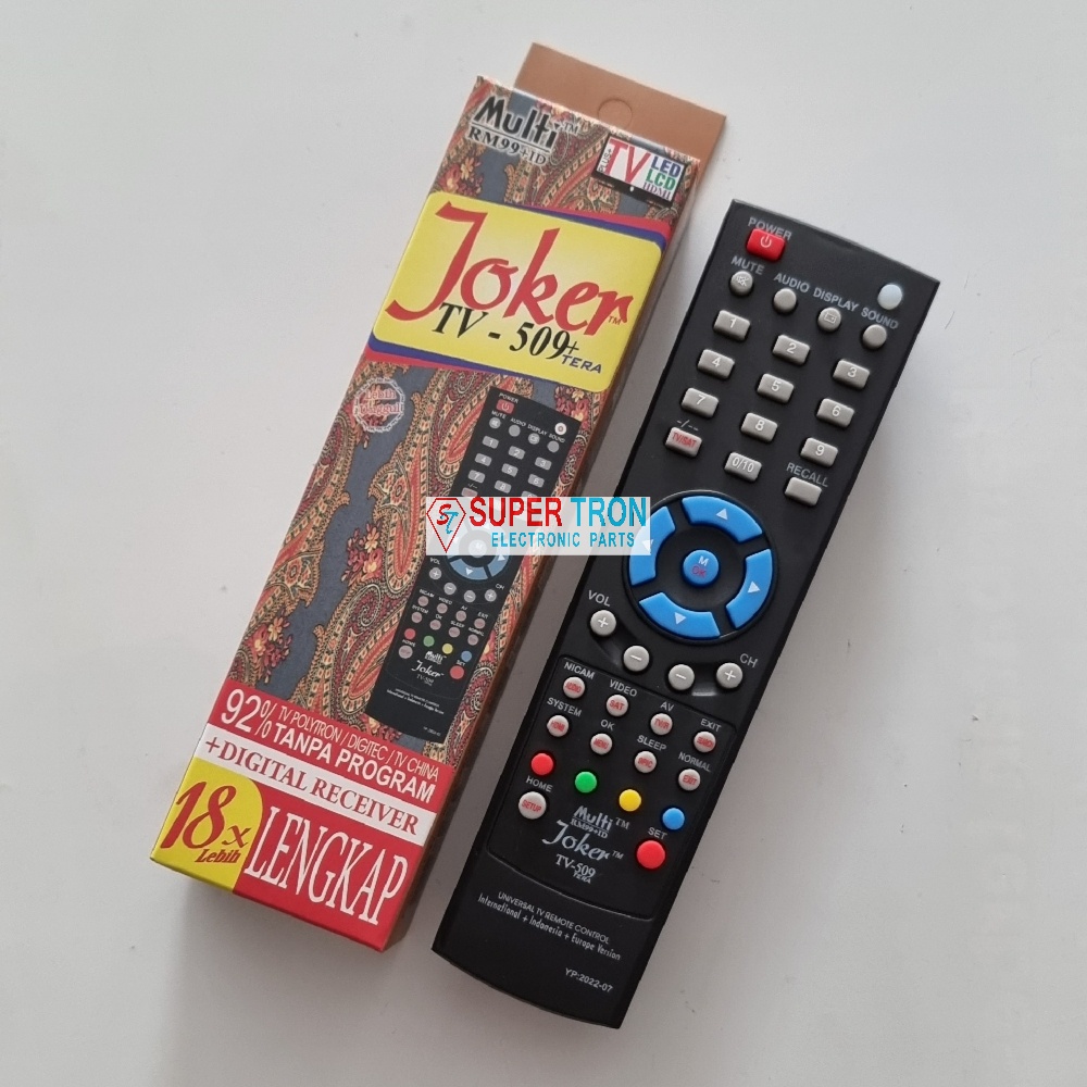 Remote Joker TV Multi 18x + Digital Parabola dan Set Top Box