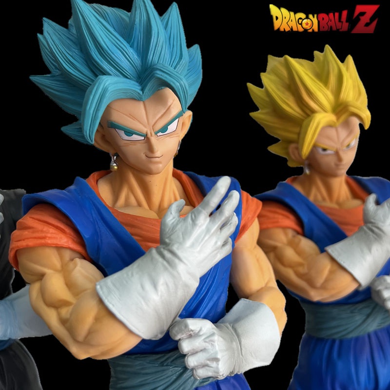 Mainan Action Figure Dragon Ball Z Goku Super Saiyan Blue Vegeta IV Fit God Gogeta Ukuran 33cm Untuk Dekorasi Rumah