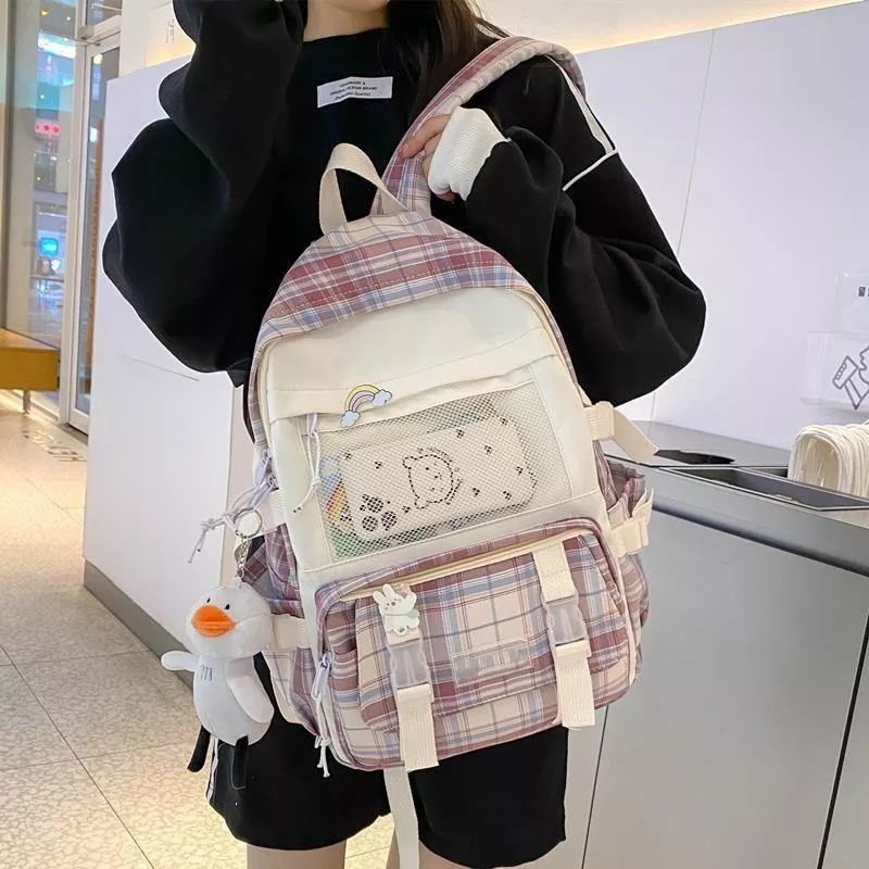 Tas Cewek Ransel Tas Punggung Sekolah Anak Perempuan Casual  Ransel Laptop Wanita Terbaru Backpak Import Ransel Krakter