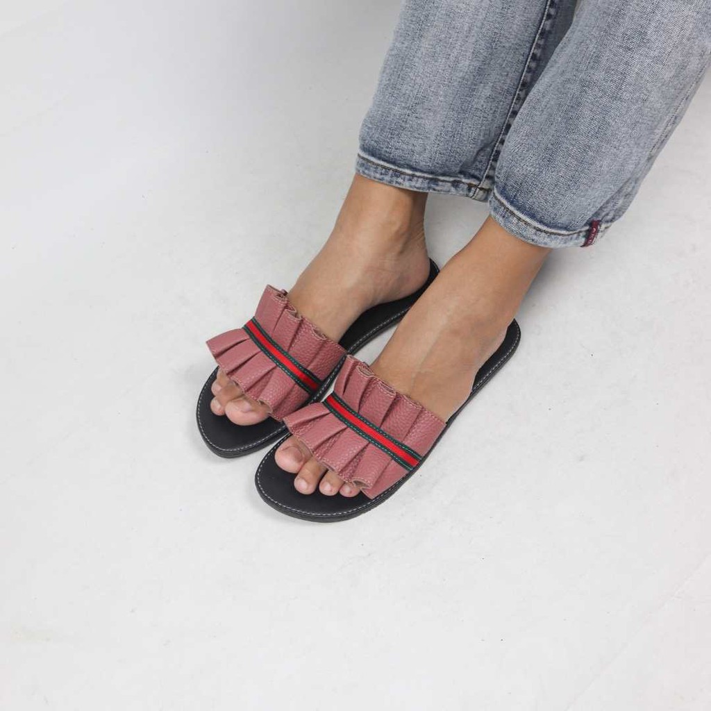 Sandal Papirut Look Up  Sandal Wanita Papirut Bisa COD Sandal Kulit Murah Selop PSHHSR - HISTORIA